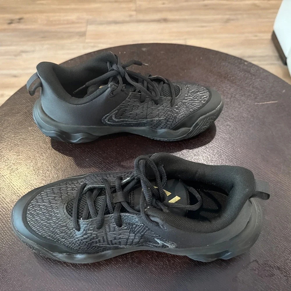 Nike Giannis Immortality 5.5 GS Black Gold Kids  Basketball
